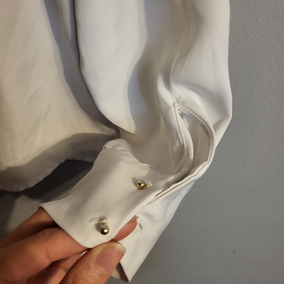 Zara long sleeves white blouse / Blouse blanche Zara manche longue - Picture 8 of 8